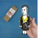 Robert Burns Scottish literary action figure 1:12, poet, lyricist, the National Bard - Philosophy Teacher Gift, professor gift idea, book shelf decoration - Collectible handmade finger puppet hand painted + Miniature Books