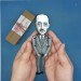 Robin George Collingwood philosopher action figure 1:12, English historian, archaeologist - Literary Gift for Readers & Writers, a unique collection for smart people - book shelf decoration - Collectible philosopher finger puppet hand painted 