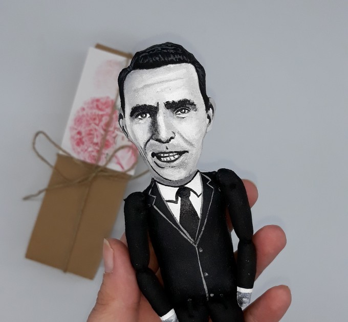 Rod Serling screenwriter, playwright, producer - fans gift Sci Fi movie - Collectible doll