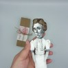 Rosa Luxemburg Famous political figure, Polish Marxist, philosopher, economist, anti-war activist and revolutionary - Philosophy gift - Collectible philosopher doll hand painted + miniature book