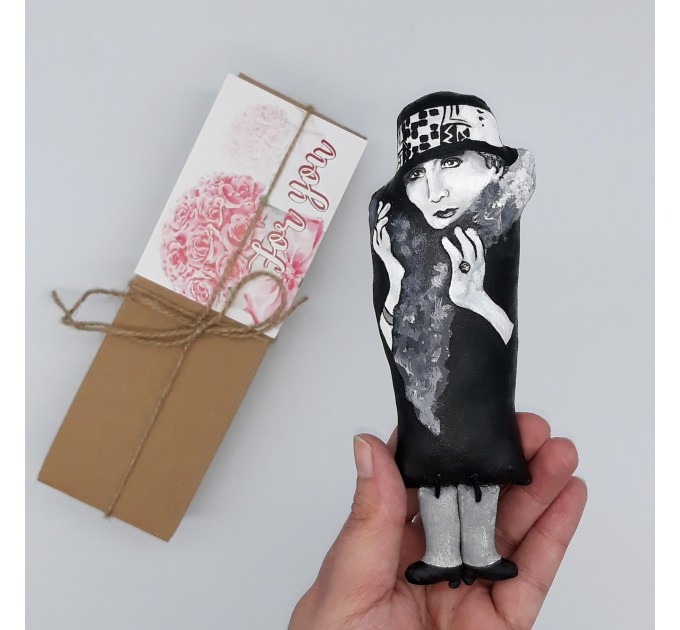 “Rrose Selavy” Marcel Duchamp figurine