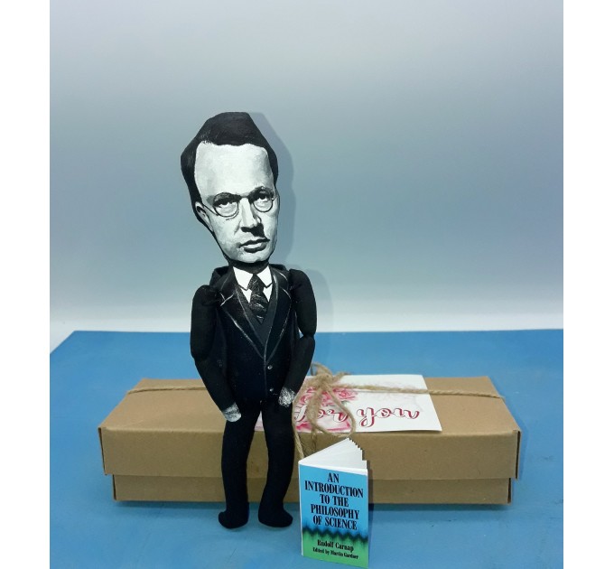 Rudolf Carnap German philosopher figurine - Philosopher gift!