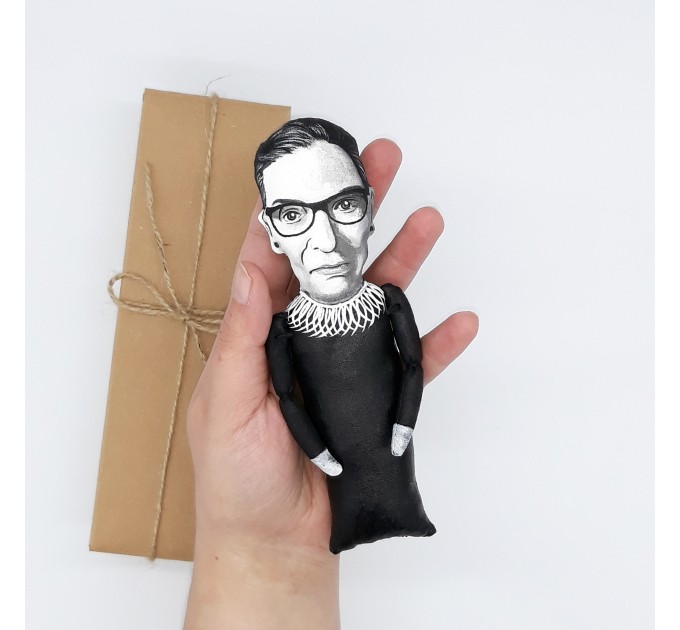 Ruth Bader Ginsburg, Notorious figure, Gift for lawyer  - Collectible doll