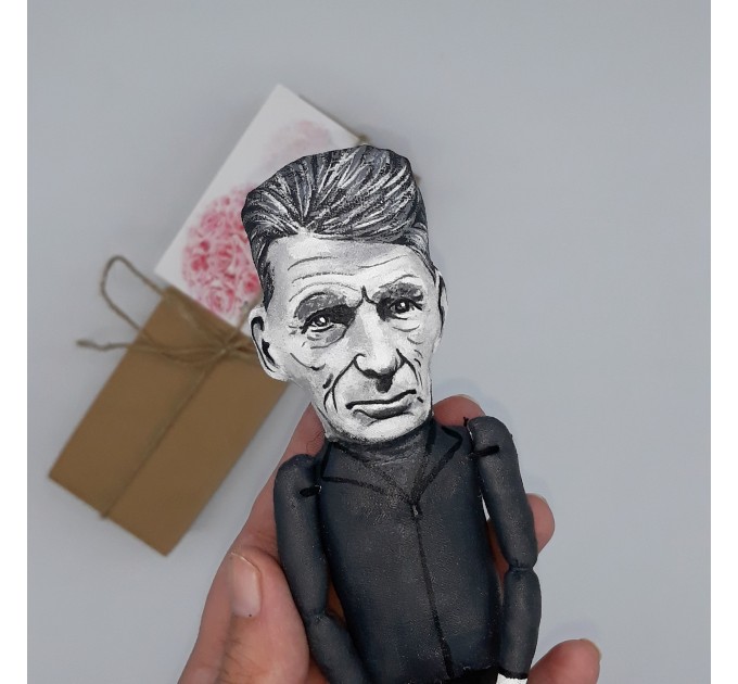 Samuel Beckett Irish novelist, playwright, theatre director, poet - Waiting for godot - Reader gifts - Handmade collectible figurine hand painted