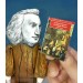 Samuel Johnson literary action figure 1:12, English writer, poet, playwright, essayist, moralist - Literary Gift for Readers, Bibliophile gift -  Collectible handmade finger puppet hand painted+ Miniature Book