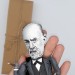 Famous Austrian neurologist and the founder of psychoanalysis - physical therapist gift - handmade finger puppet hand painted