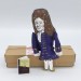 Sir Christopher Wren English scientist, architect, anatomist, astronomer, geometer, and mathematician-physicist - a unique collection for smart people, - Collectible scientist doll hand painted + miniature book