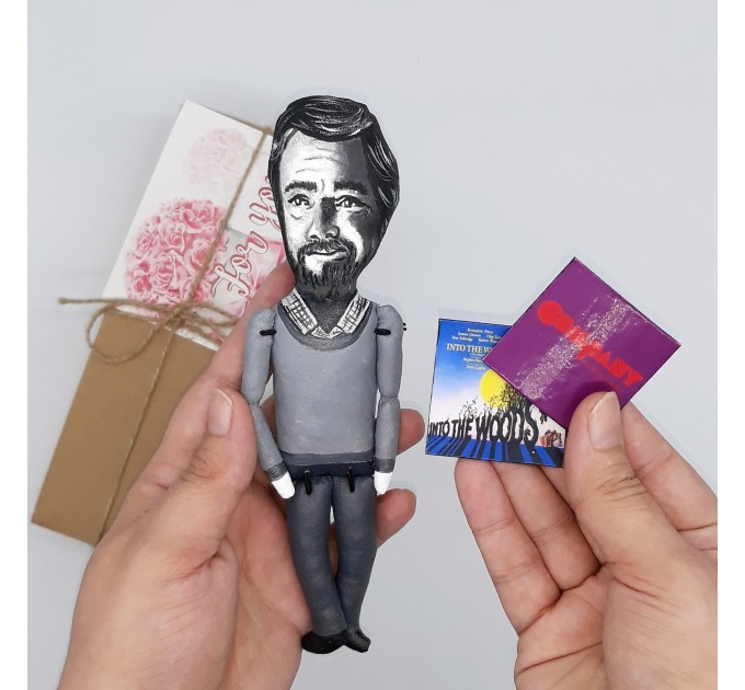 Stephen Sondheim composer figurine - Theater lovers gift
