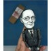 Famous British poet, essayist, publisher, playwright - Literary Gift for Readers & Writers, librarian gift - Collectible handmade finger puppet + Miniature Books