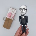 Theodor W. Adorno figure, German philosopher, psychologist figurine