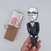 Theodor W. Adorno German philosopher, sociologist, psychologist, musicologist - Gift to the Teacher - Philosopher gift - Collectible figurine hand painted