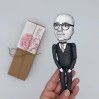 Theodor W. Adorno philosopher doll, Philosopher gift - Collectible figurine hand painted