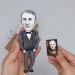 famous American Inventor, electrical engineer - Science Teacher Gift - Electrician gift - Collectible doll + Miniature Book