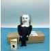 Thomas Hobbes little thinkers doll, English philosopher, political philosophy - book shelf decoration - Gift for philosopher, a unique collection for smart people - Collectible philosopher finger puppet hand painted + miniature book