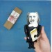 Thomas Hobbes little thinkers doll, English philosopher, political philosophy - book shelf decoration - Gift for philosopher, a unique collection for smart people - Collectible philosopher finger puppet hand painted + miniature book