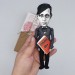 Tristan Tzara Romanian and French avant-garde poet, essayist and performance artist - Gift for Painter, Art teacher gift - Collectible famous artist doll hand painted 