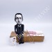 Vladimir Nabokov Russian-American novelist -  Reader gifts -  Collectible doll hand painted + Miniature Book