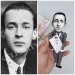 Vladimir Nabokov Russian-American novelist -  Reader gifts -  Collectible doll hand painted + Miniature Book