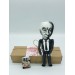 Willard Van Orman Quine American philosopher action figure 1:12 - a unique collection for smart people - professor gift idea, book shelf decorations - Collectible philosopher finger puppet hand painted + Miniature Book