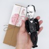 Winston Churchill British prime minister, politician, historical figure - world war 2 - Professor gift, Political Gift - Collectible Figure hand painted