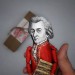 Wolfgang Mozart composers action figure 1:12 - Classic music fans gift, a unique collection for smart people - Collectible composer finger puppet hand painted